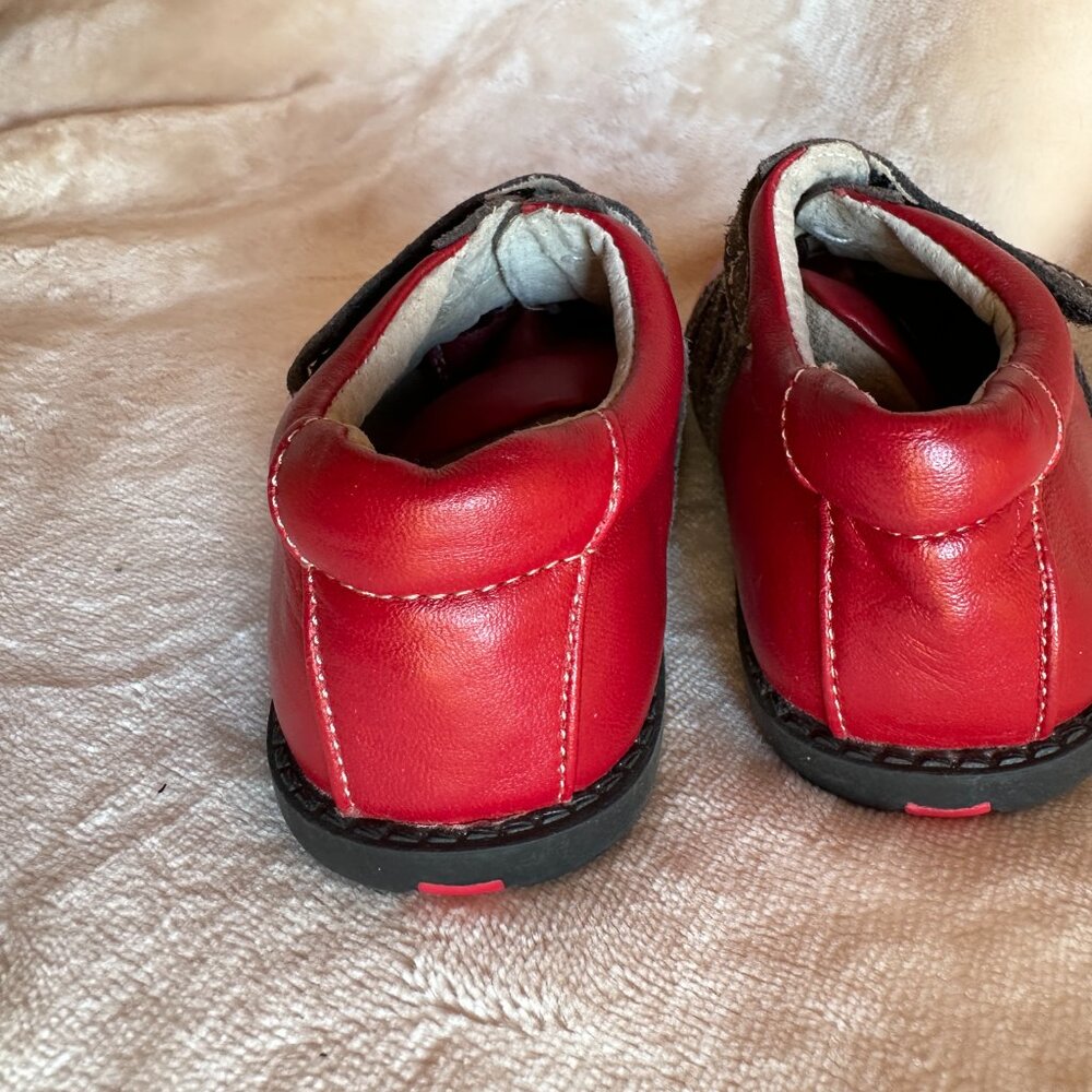 See Kai Run Leather Shoes Baby Size 3 Red Brown EUC - Picture 5 of 8
